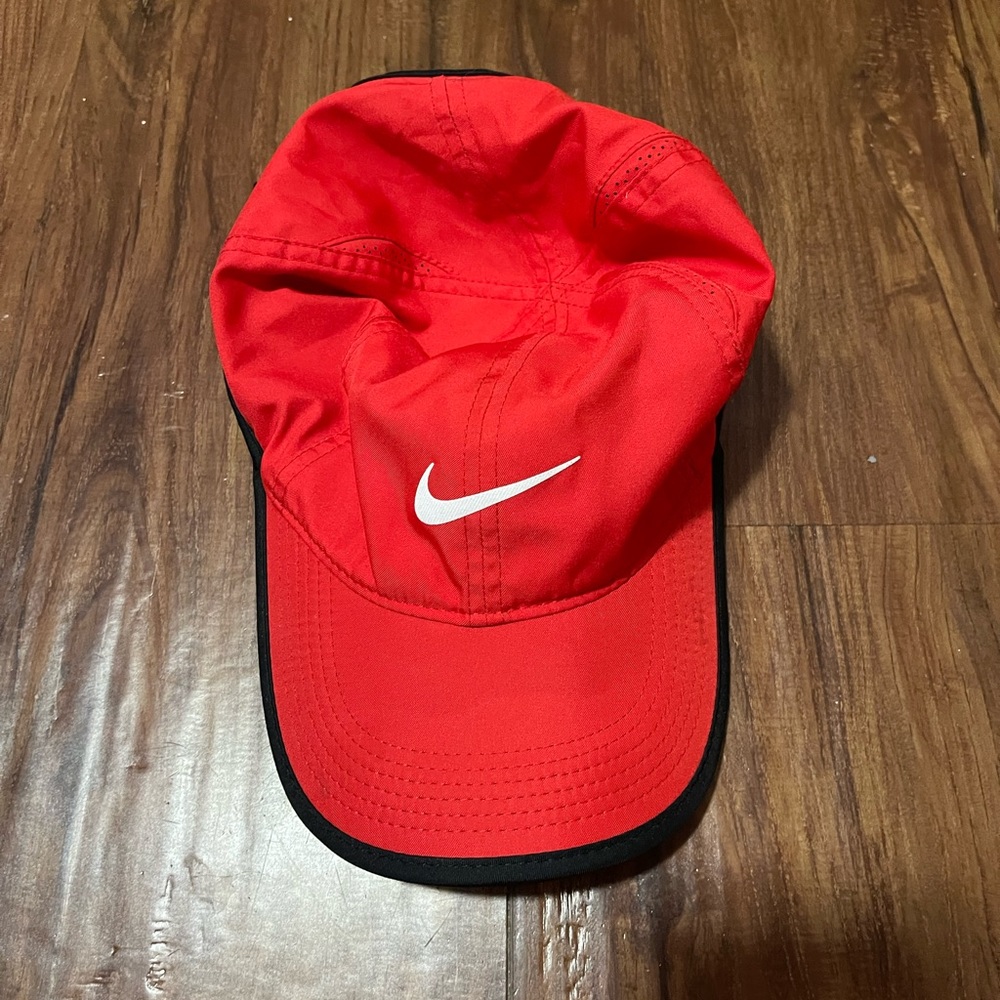 Red Nike Dri-Fit hat